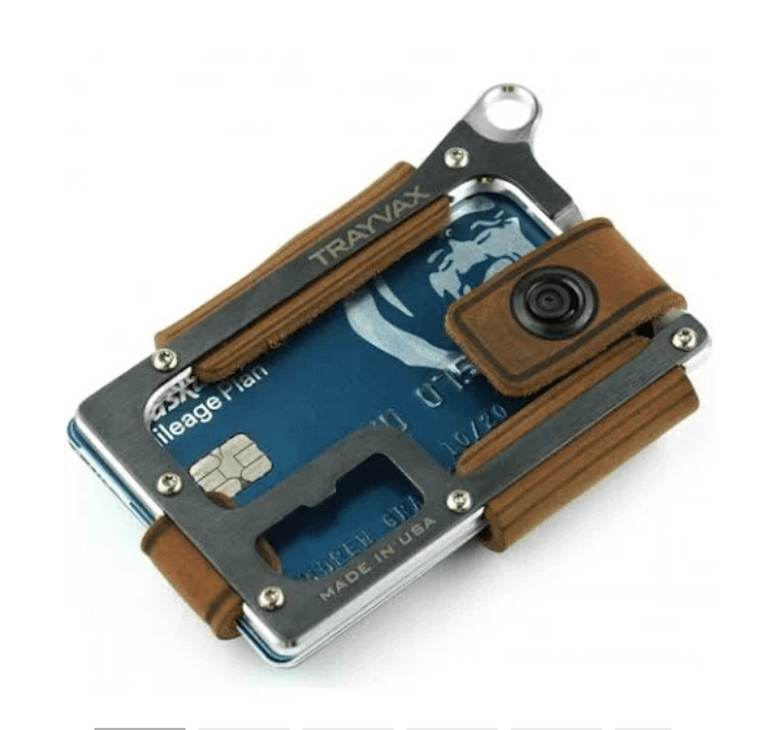 Contour Wallet - Raw, Tobacco Brown