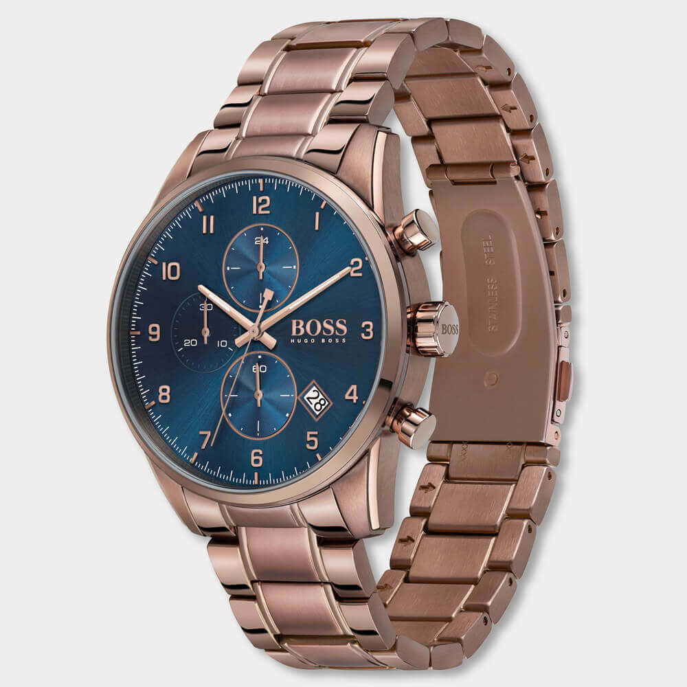 BOSS SKYMASTER - Chronograph Watch - Men - Caramel - 44mm