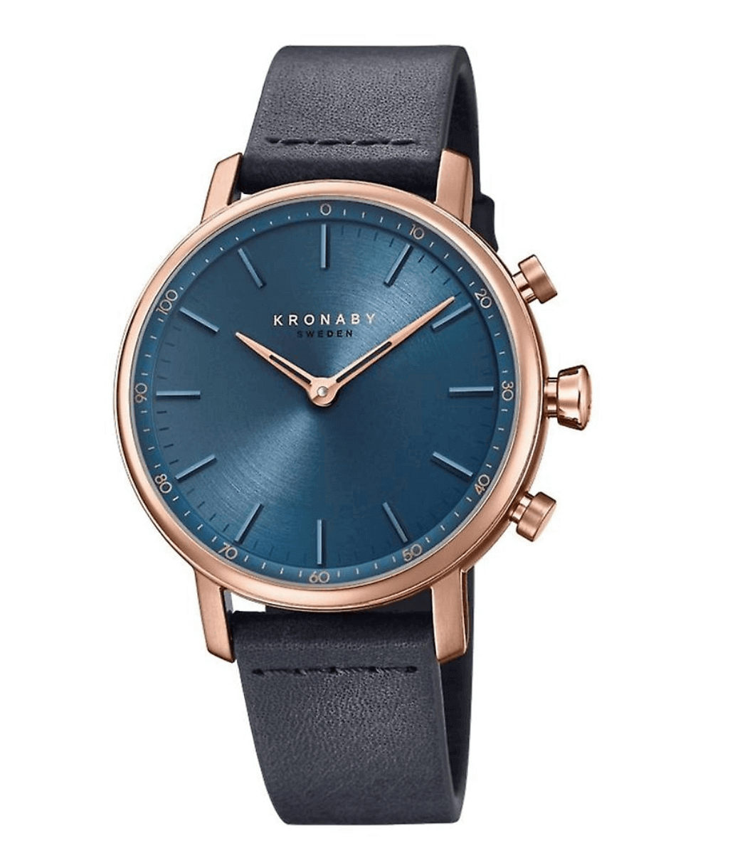 Kronaby S0669-1 Women's Carat Hybrid Smartwatch With Blue Strap