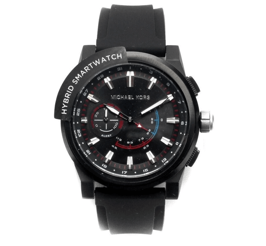 Michael Kors Access Smartwatch Hybrid Grayson black silicone strap MKT4010