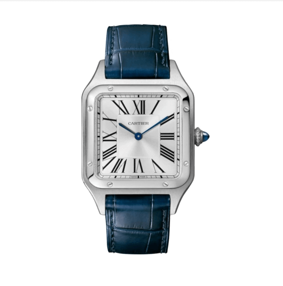 Cartier - Santos-Dumont watch - Watch Steel/Leather