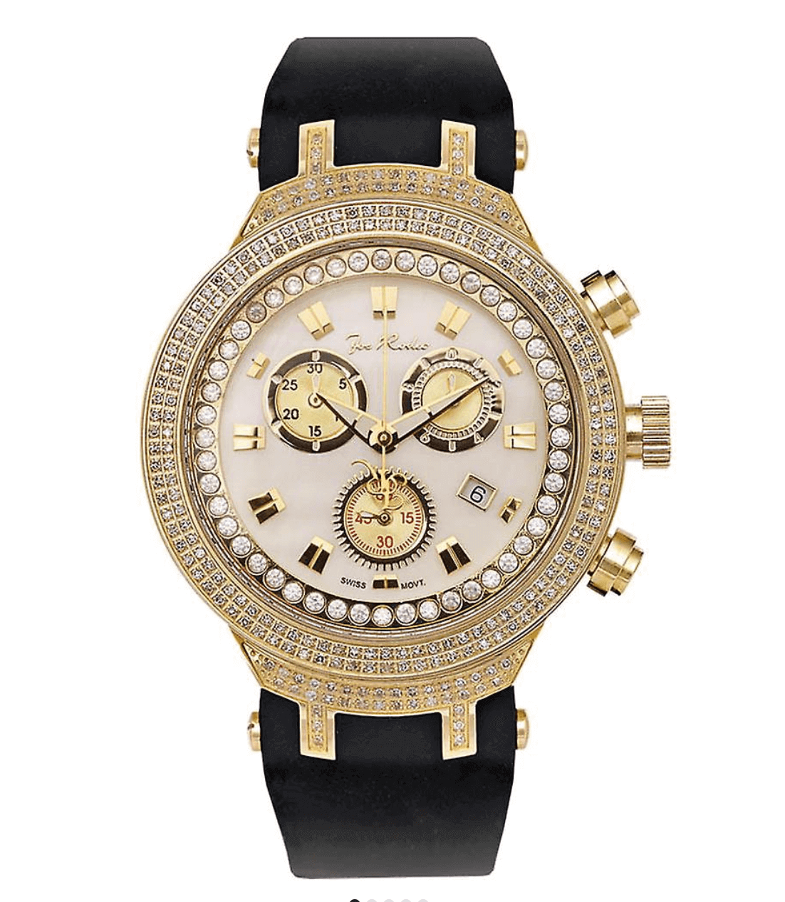 Joe Rodeo diamond men's watch - MASTER gold 2.2 ctw