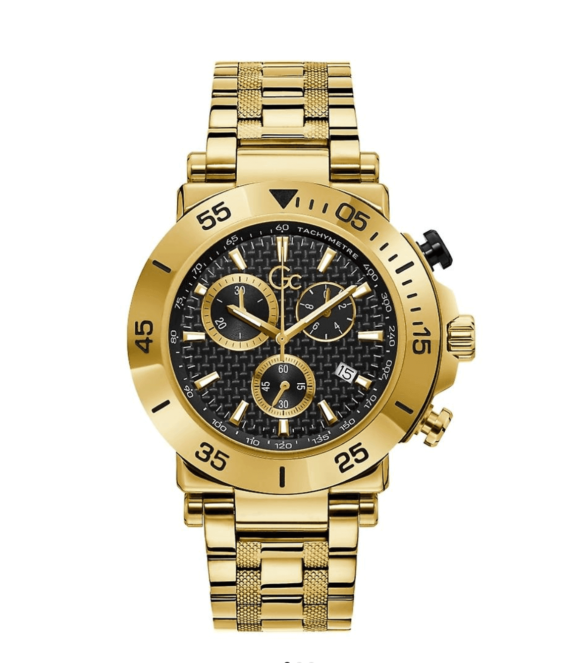 GC Y70004G2MF Men's One Chronograph Gold Tone Wristwatch