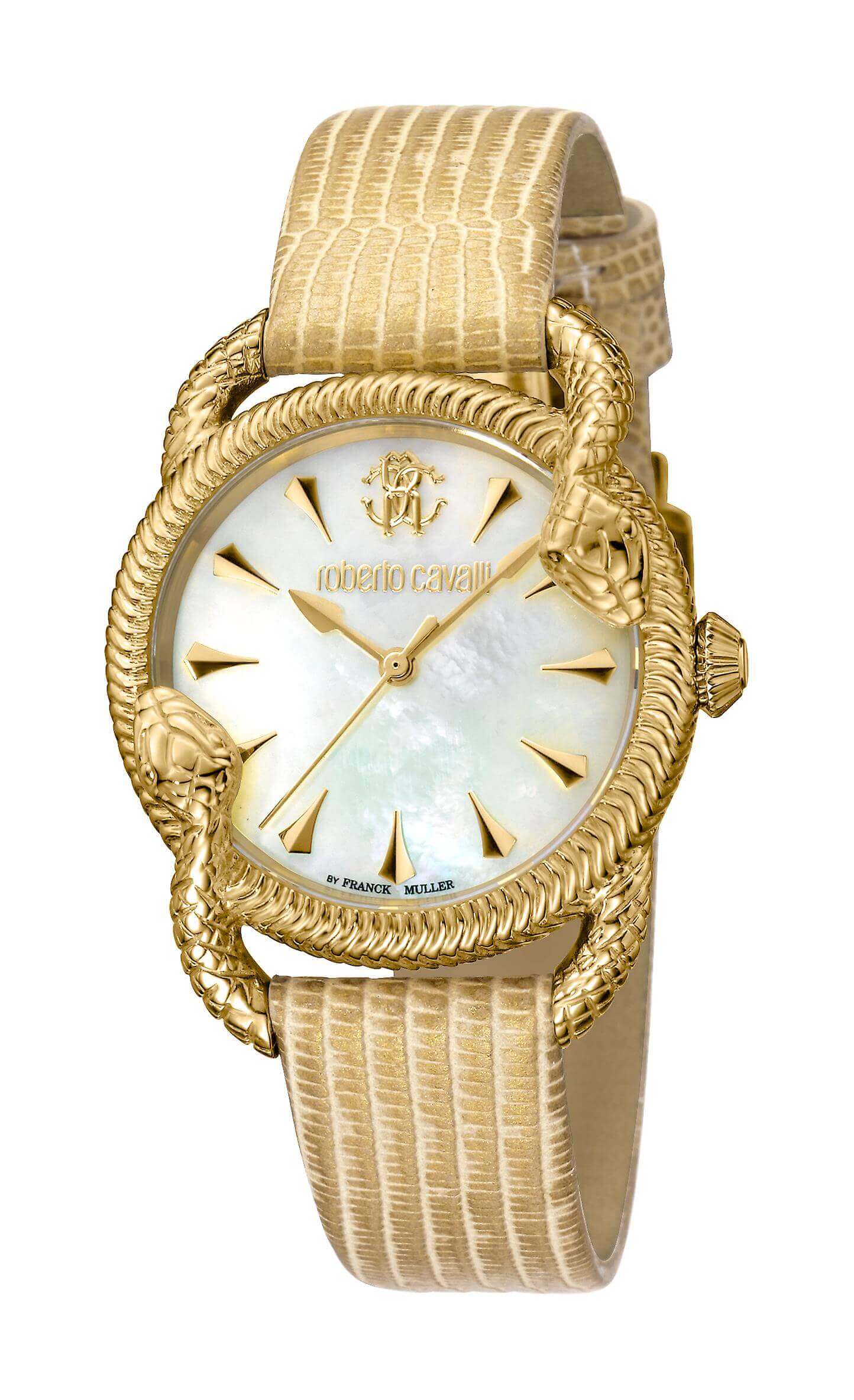 Roberto Cavalli Women's RV1L072L0026  MOP Dial Gold 