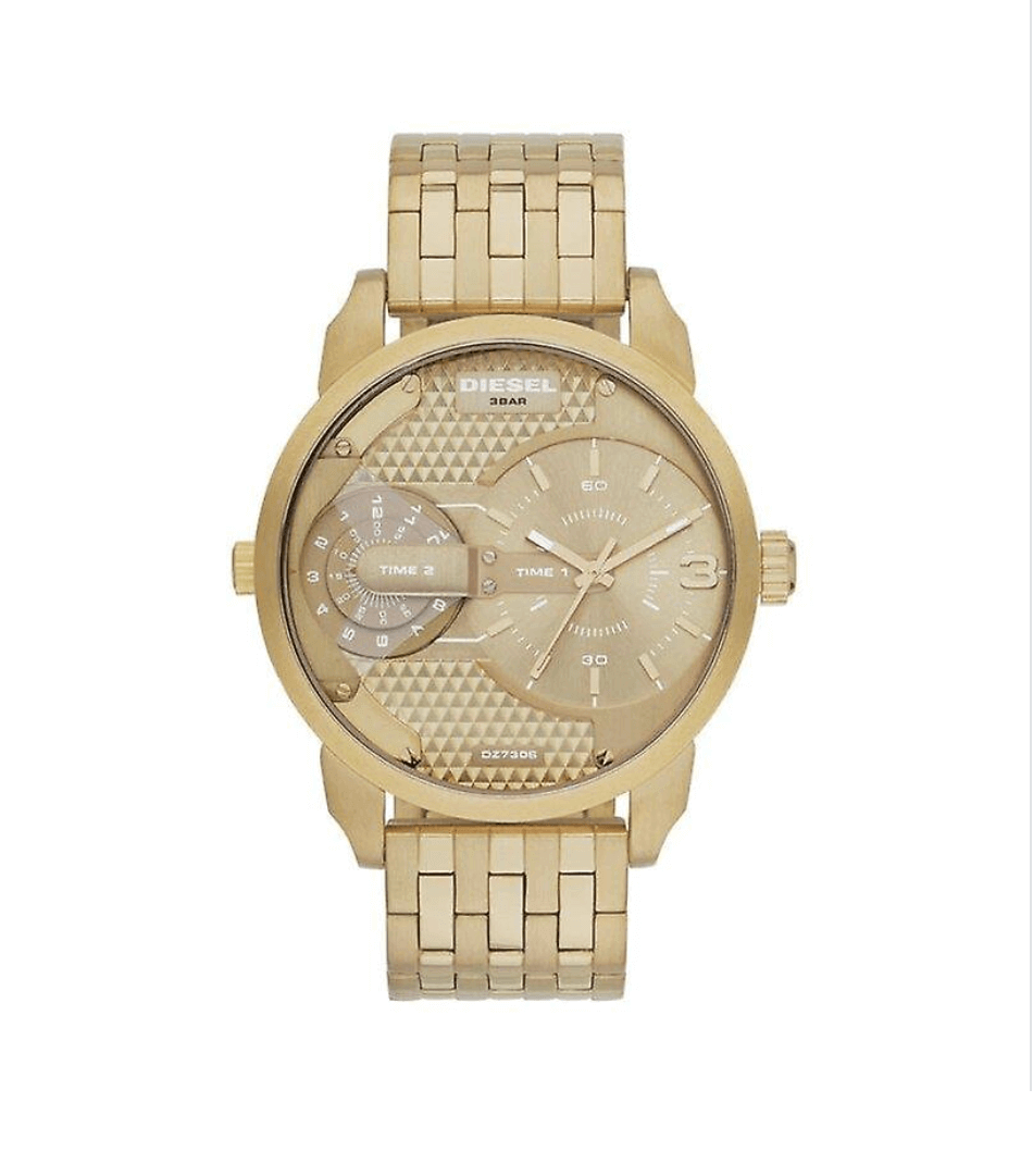 Diesel DZ7306 Mini Daddy Champagne Dial Gold-tone Men's Watch